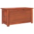 Baúl de almacenamiento con tapa madera maciza de acacia