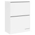 Mueble zapatero con 2 cajones abatibles blanco 80x42x108