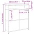 Mueble zapatero 4 cajones abatibles roble Sonoma 100x34x112