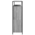 Mueble zapatero 4 cajones abatibles gris Sonoma 100x34x112