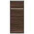 Mueble zapatero 4 cajones abatibles marrón roble 80x34x187,5
