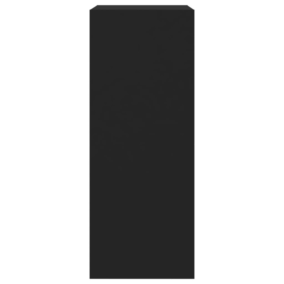 Mueble zapatero con 2 cajones abatibles negro 60x42x108