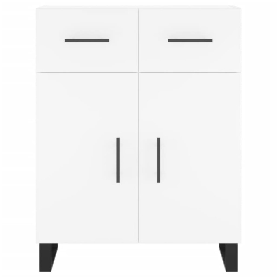 Aparador alto madera contrachapada blanco 69,5x34x180