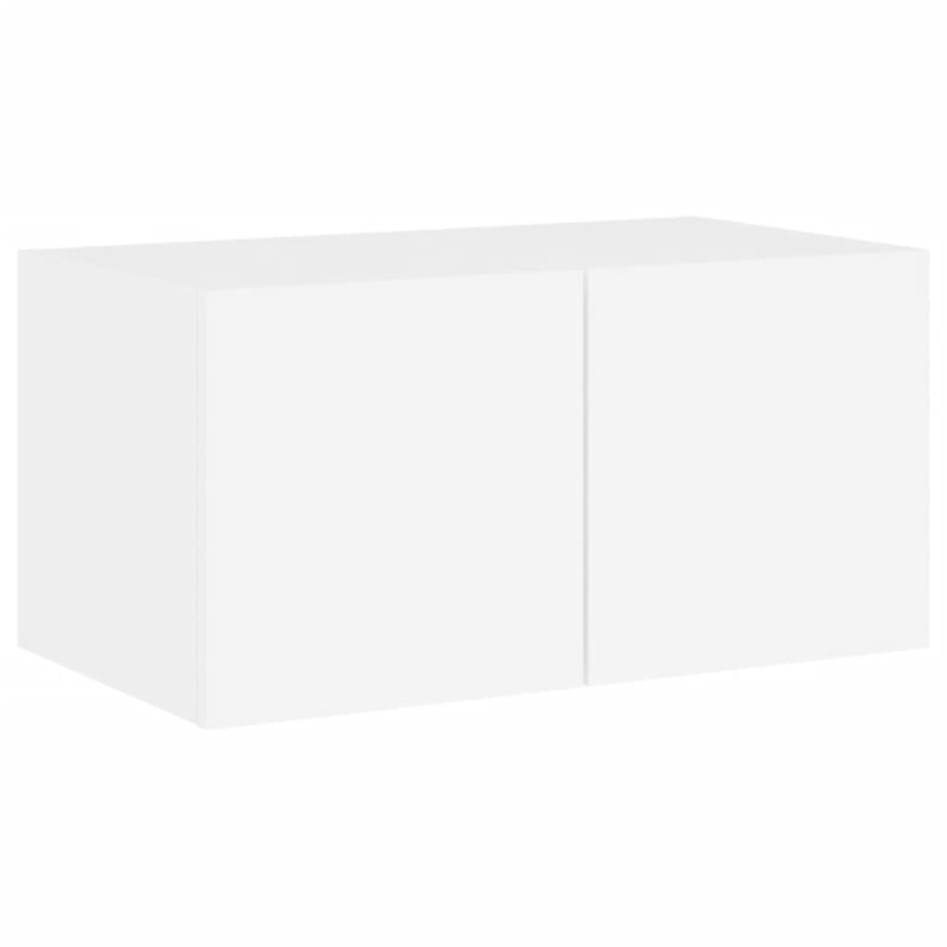 Muebles de TV de pared con LED 6 pzas madera ingeniería