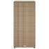 Armario de almacenaje de jardín ratán PE beige 50x55x115
