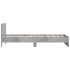 Cama con cabecero madera de ingeniería gris hormigón 100x200