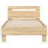 Estructura de cama cabecero luces LED roble Sonoma 100x200