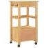 Carrito de cocina MONZA madera maciza de pino 48x40x90