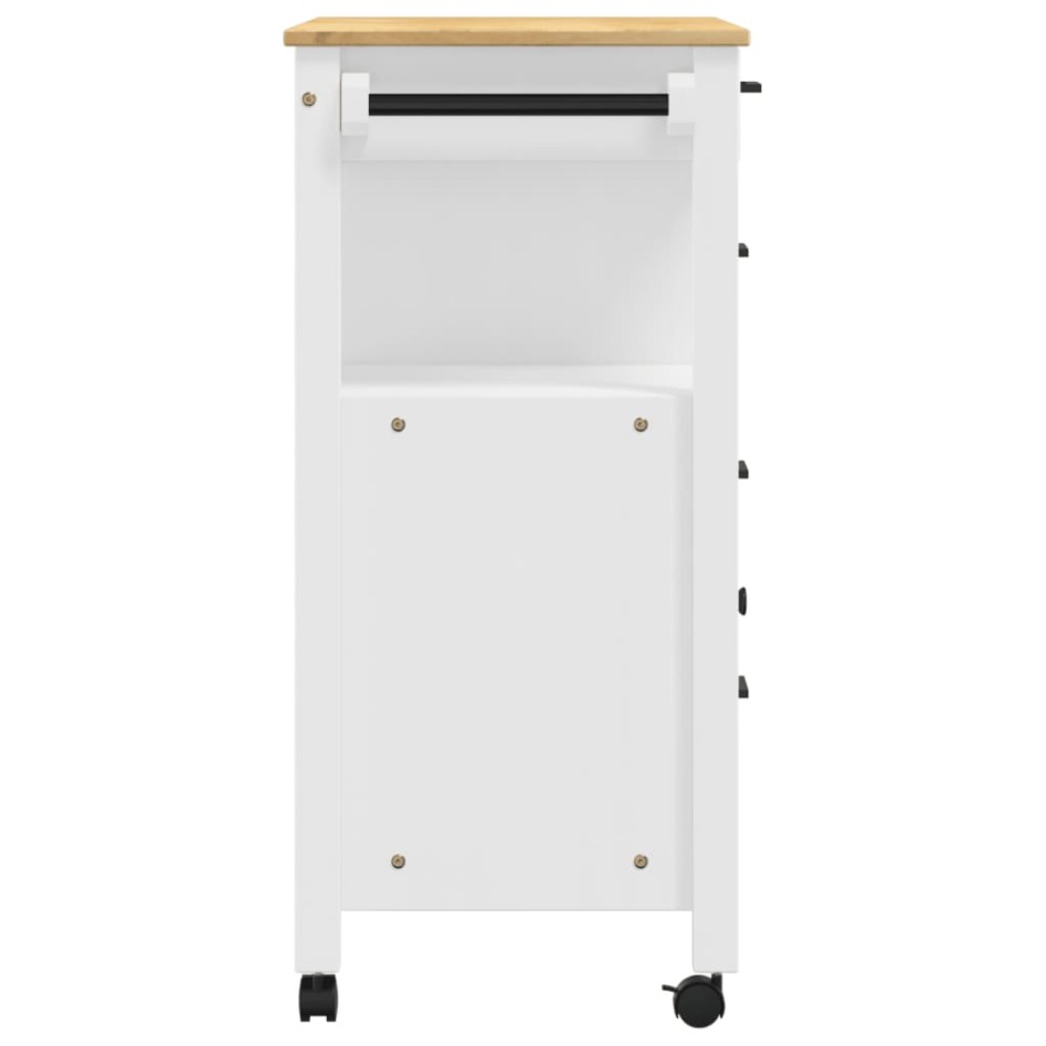 Carrito de cocina MONZA madera maciza de pino 84x40x90