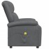 Sillón de masaje de cuero sintético gris