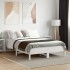 Estructura de cama con cabecero madera pino blanco 140x190
