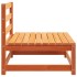 Sofás jardín sin reposabrazos 2 uds madera marrón 70x70x67