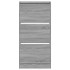 Zapatero de madera de ingeniería gris Sonoma 60x21x125,5