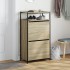 Zapatero de madera de ingeniería roble Sonoma 60x34x112