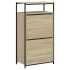 Zapatero de madera de ingeniería roble Sonoma 60x34x112