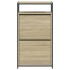 Zapatero de madera de ingeniería roble Sonoma 60x34x112