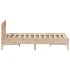 Estructura de cama con cabecero madera maciza pino 140x190
