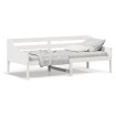 Sofá cama de madera maciza de pino blanco 100x200 cm