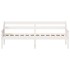 Sofá cama de madera maciza de pino blanco 100x200