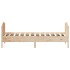 Estructura de cama con cabecero madera maciza pino 90x190