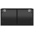 Mueble pared con puertas de vidrio 2 uds negro 68,5x37x35