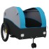 Remolque para bicicleta hierro negro y azul 45