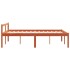 Cama para mayores madera maciza de pino marrón cera 140x200