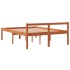 Cama para mayores madera maciza de pino marrón cera 140x200