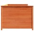 Sofá cama de madera maciza de pino marrón cera 100x200