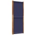 Biombo divisor de 3 paneles azul oscuro 210x180