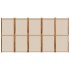 Biombo divisor de 5 paneles gris taupe 350x180