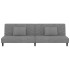 Sofá cama de 2 plazas con dos almohadas terciopelo gris