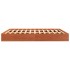 Estructura de cama madera maciza pino marrón cera 160x200