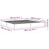 Estructura de cama madera maciza pino marrón cera 120x200