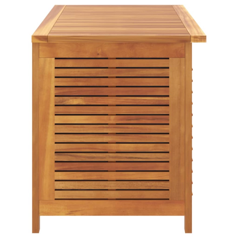 Caja de almacenaje de jardín madera maciza acacia 113x50x56