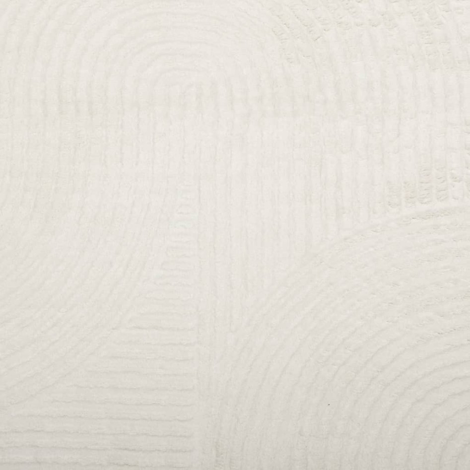 Alfombra de pelo corto look escandinavo IZA crema 200x280