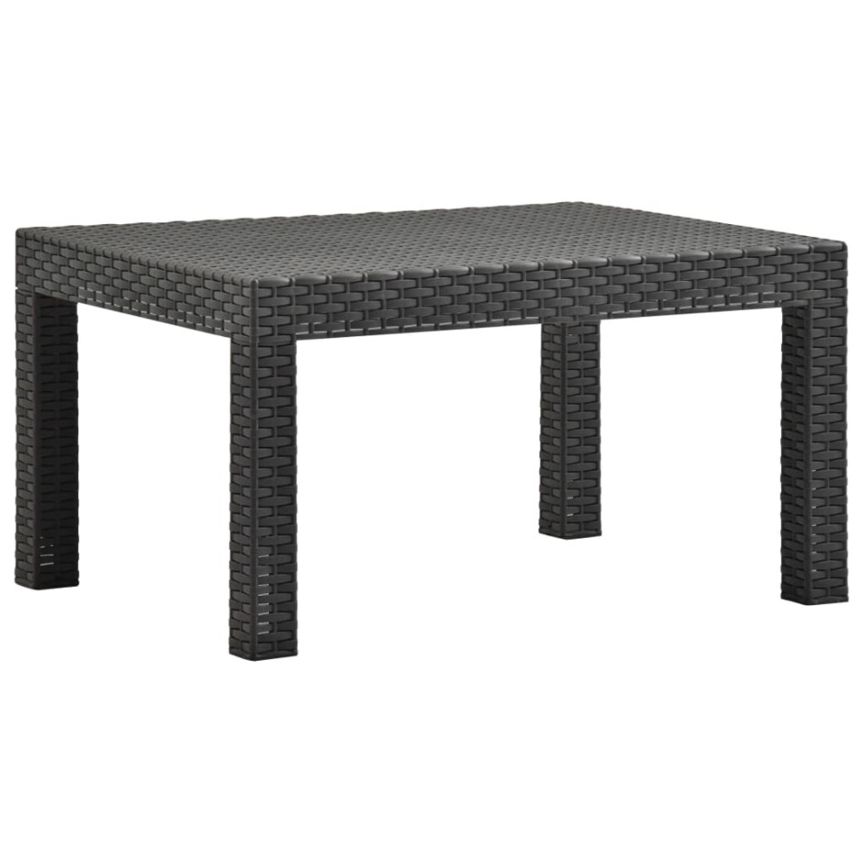 Set de muebles de jardín 2 pzas cojines PP ratán gris