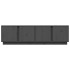 Mueble de TV madera maciza de pino gris 140x40x40