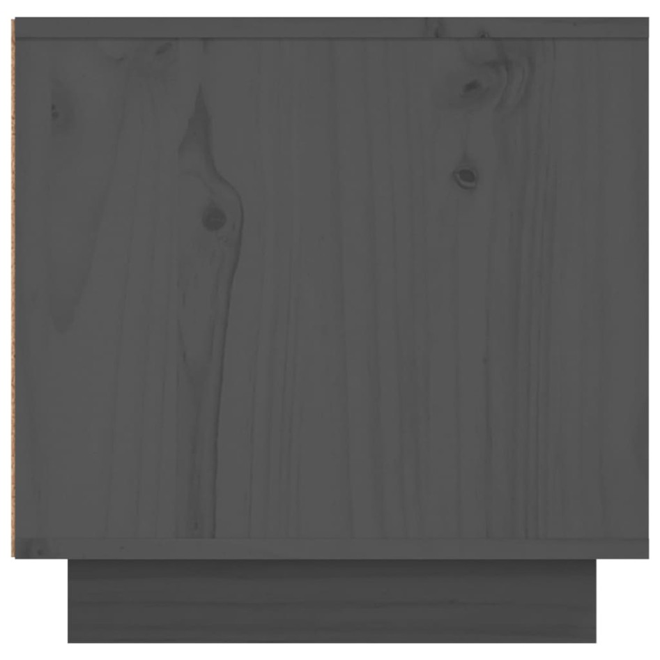 Mueble de TV madera maciza de pino gris 140x40x40