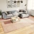 Alfombra de pelo corto suave lavable HUARTE rosado 240x340