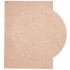 Alfombra de pelo corto suave lavable HUARTE rosado 240x340