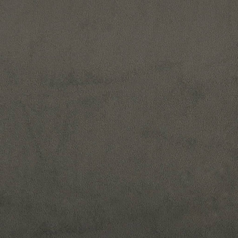 Sofá cama de 2 plazas con dos almohadas terciopelo gris