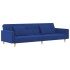 Sofá cama de 2 plazas con dos almohadas tela