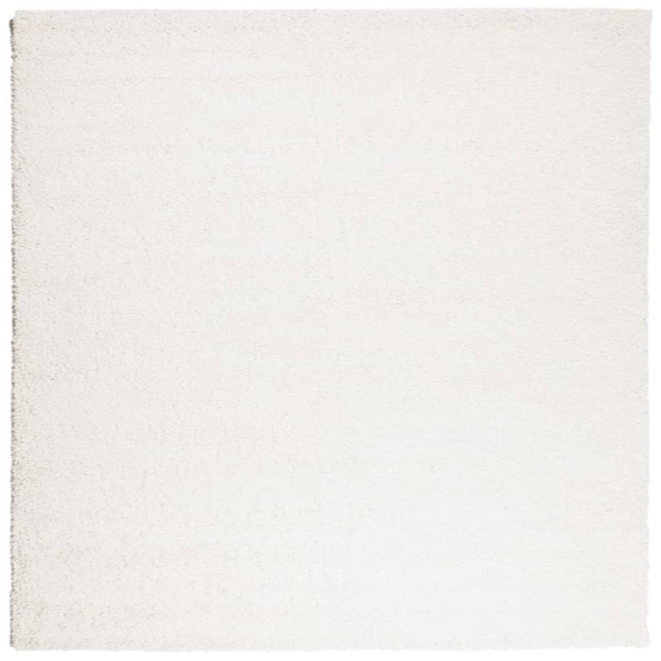 Alfombra de pelo largo moderna crema 240x240