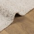 Alfombra de pelo largo moderna crema 240x240