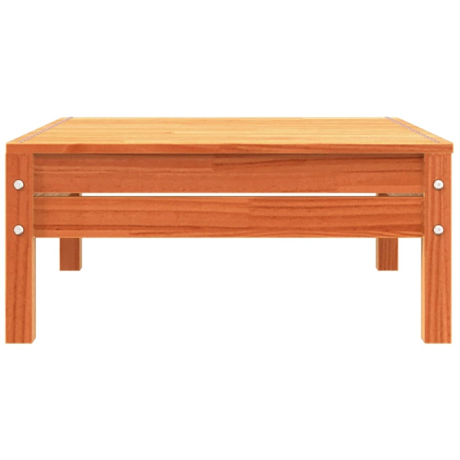 Sofá de jardín de 3 plazas madera maciza de pino marrón