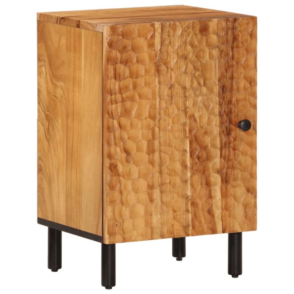 Conjunto de armarios de baño 4 piezas madera maciza de