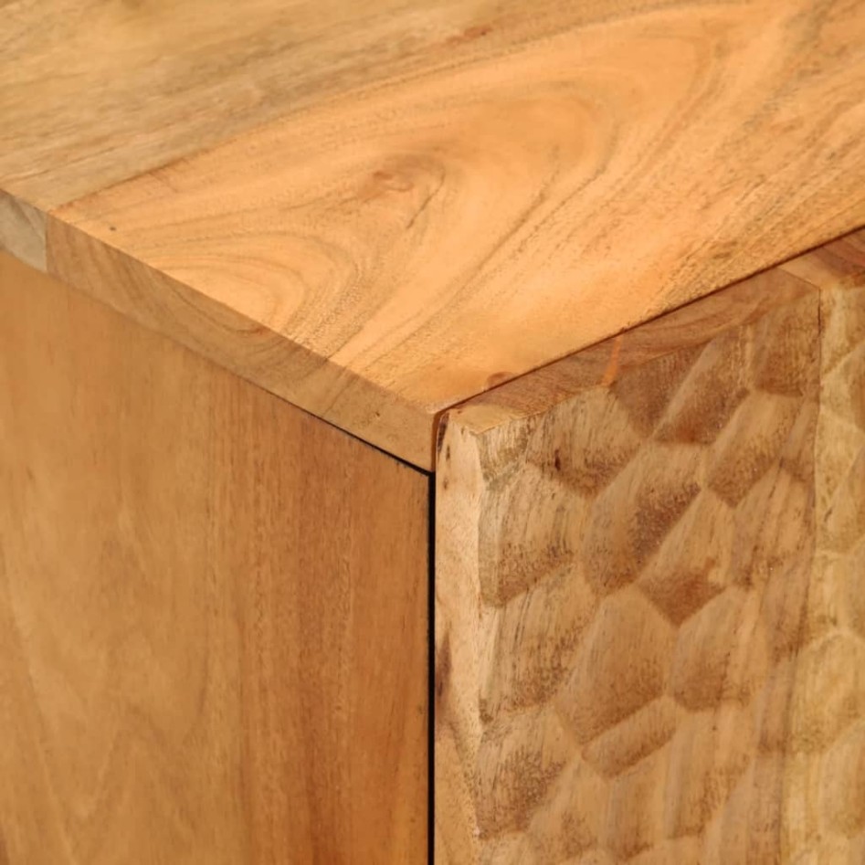 Conjunto de armarios de baño 4 piezas madera maciza de