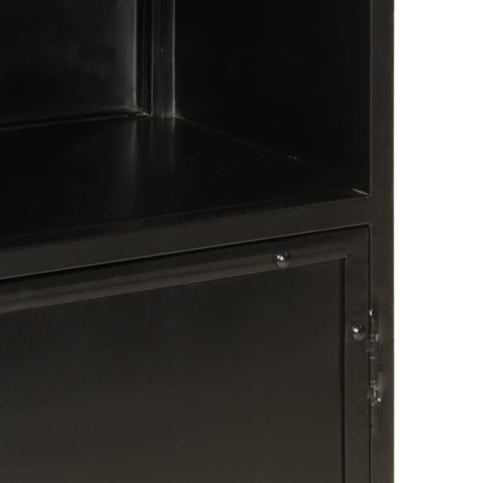Mueble de baño hierro y madera maciza de mango 40x27x90