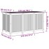 Caja de almacenaje de jardín madera maciza acacia 150x80x75